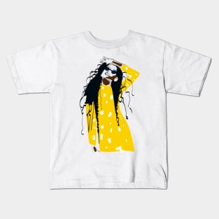 Black girl Kids T-Shirt